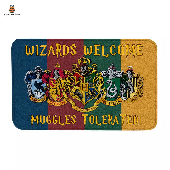 Harry Potter Wizards Welcome Muggles Tolerated Doormat