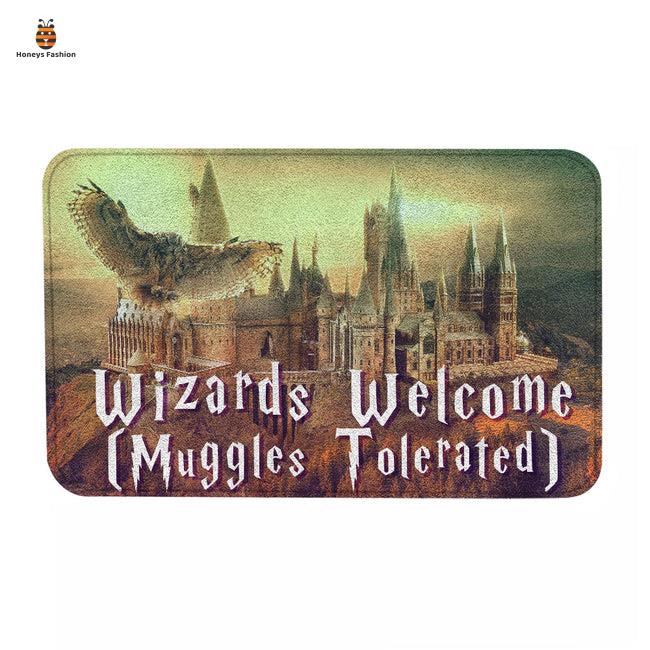 Harry Potter Wizards Welcome Muggles ToleratedcDoormat