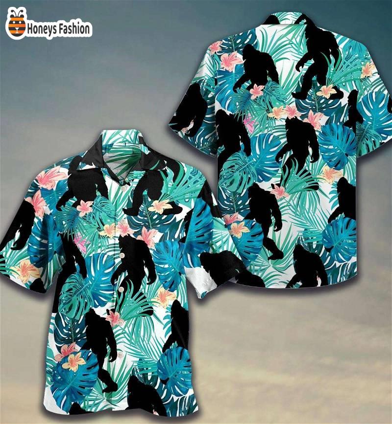 Bigfoot Sasquatch Folklore Creature Tropical Hawaiian Shirt And Short