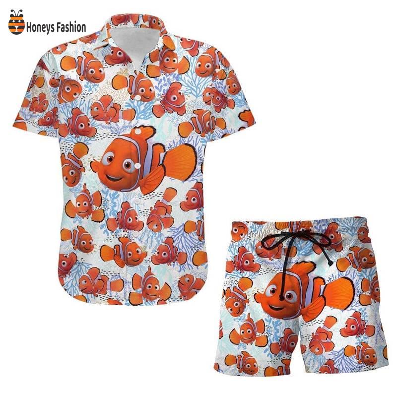 Finding Nemo Disney Cartoon Tropical Hawaiian Shirt And Short