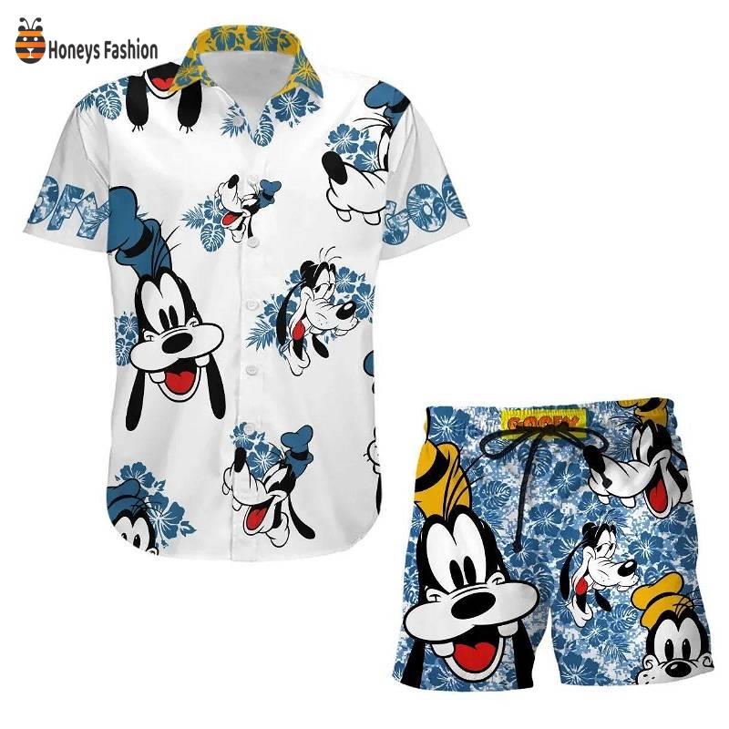 Goofy Dog Disney HibiscusHawaiian Shirt And Short