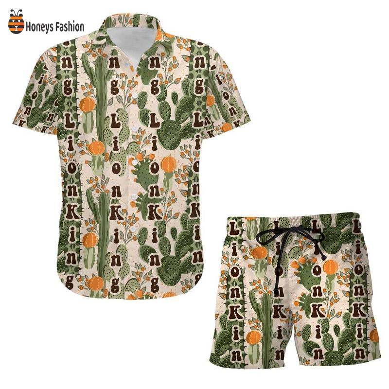 Lion King Disney Mufasa Cactus Summer Tropical Hawaiian Shirt And Short