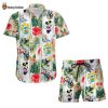 Mickey & Friends Floral Disney Summer Tropical Hawaiian Shirt And Short