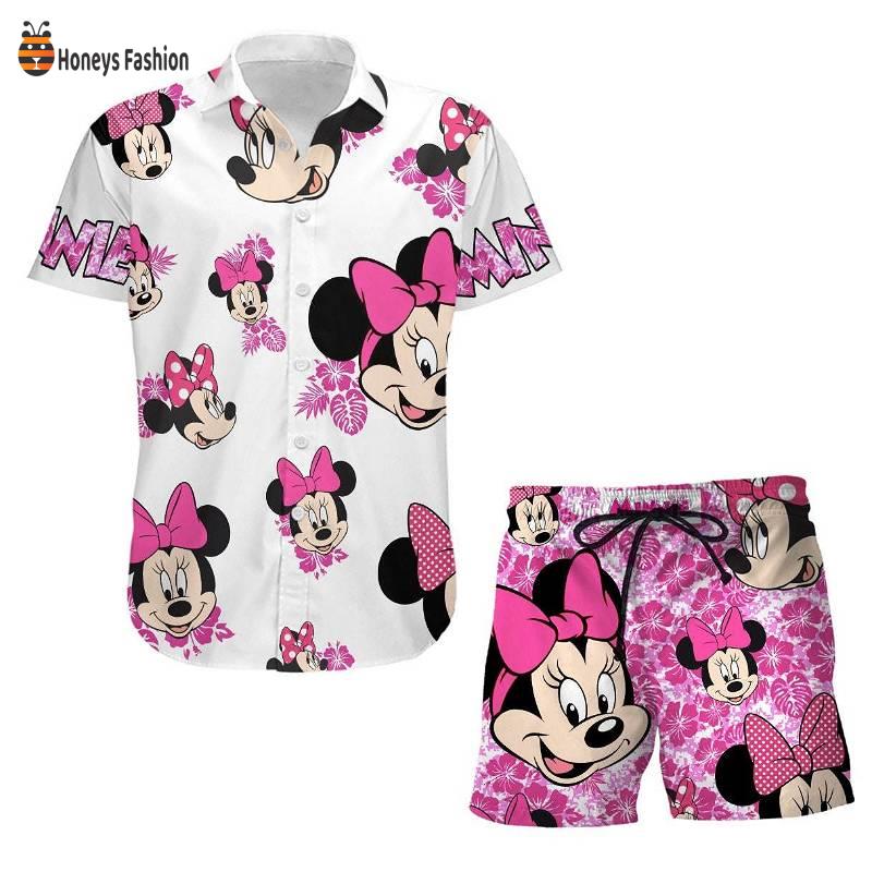 Mickey Mouse Minnie Disney Tropical Hawaiian Shirt And Short