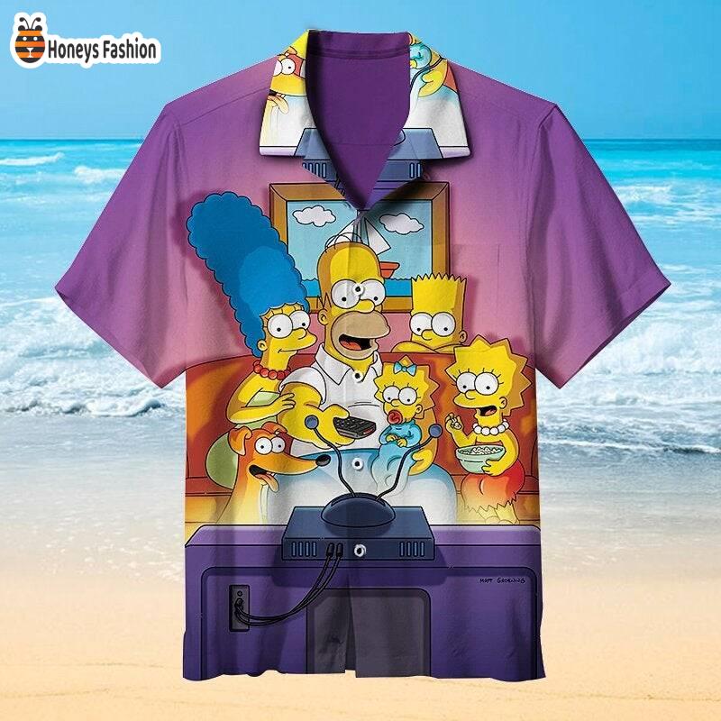 The Simpsons Family Summer Hawaiian Shirt And Short