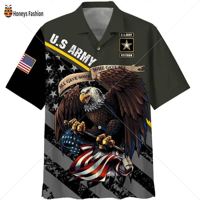 US Military Veteran Eagle Army All Gave Some Hawaiian Shirt And Short