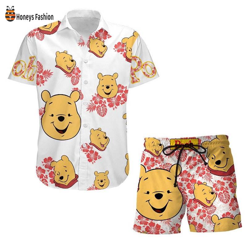 Winnie The Pooh Disney Pooh Face Tropical Hawaiian Shirt And Short