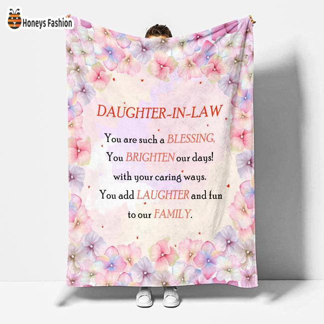 Daughter In Law Blessing Brighten Laughter Family Blanket