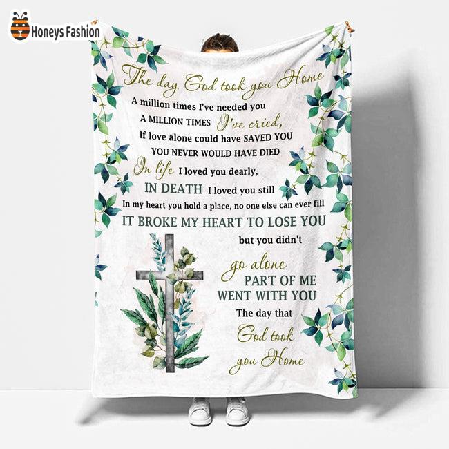 In Loving Memory The Day God Took You Home Blanket