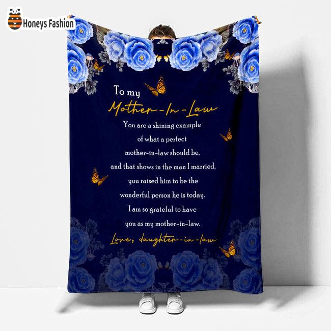 To My Mother In Law Love Daughter In Law Blanket