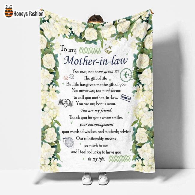 To My Mother In Law The Gift Of Life Blanket