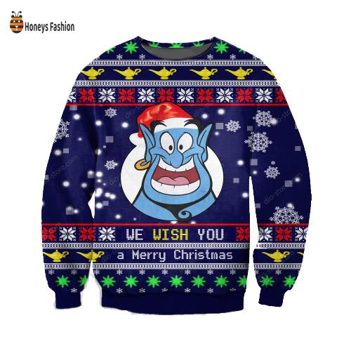 Aladdin Disney We Wish You Ugly Christmas Sweater