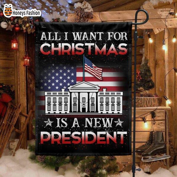 All I Want For Christmas Is A New President Flag