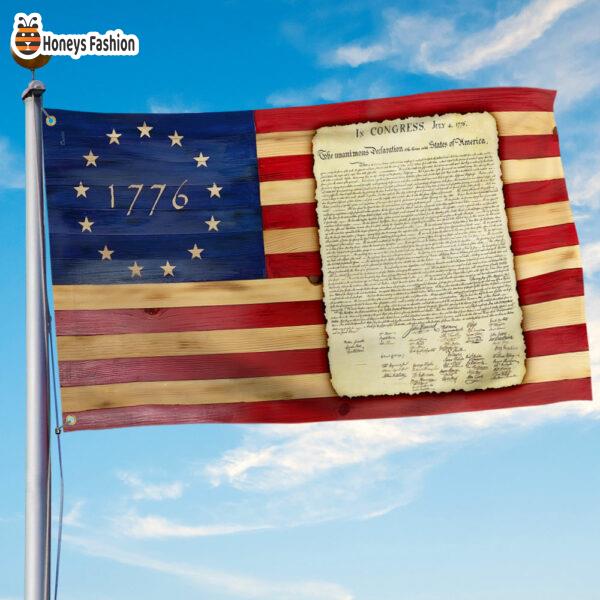 Declaration of Independence 1776 American Flag