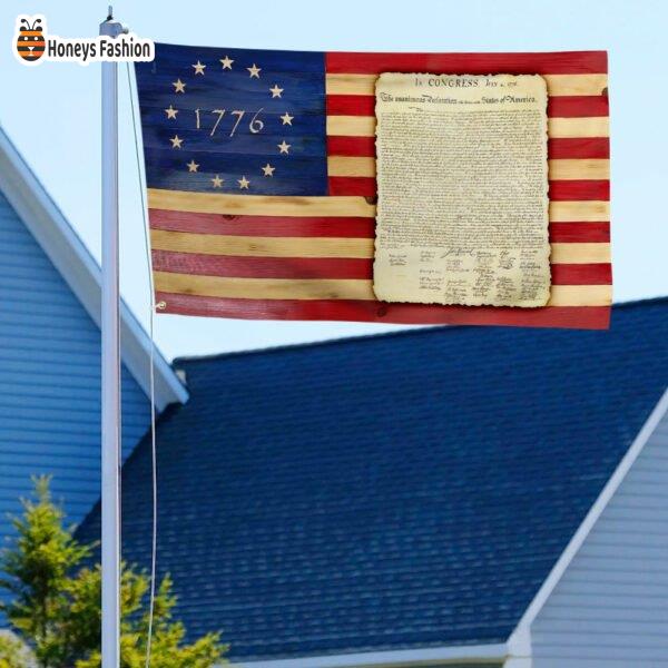 Declaration of Independence 1776 American Flag