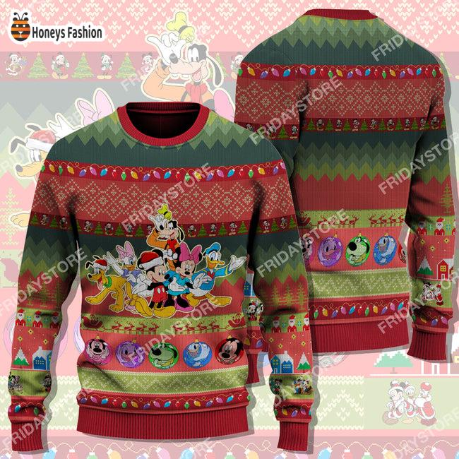 House Of Mouse Disney Reindeer Pattern Ugly Christmas Sweater