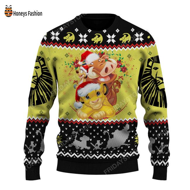 Lion King Hakuna Matata Baby Lion And Friends Ugly Christmas Sweater