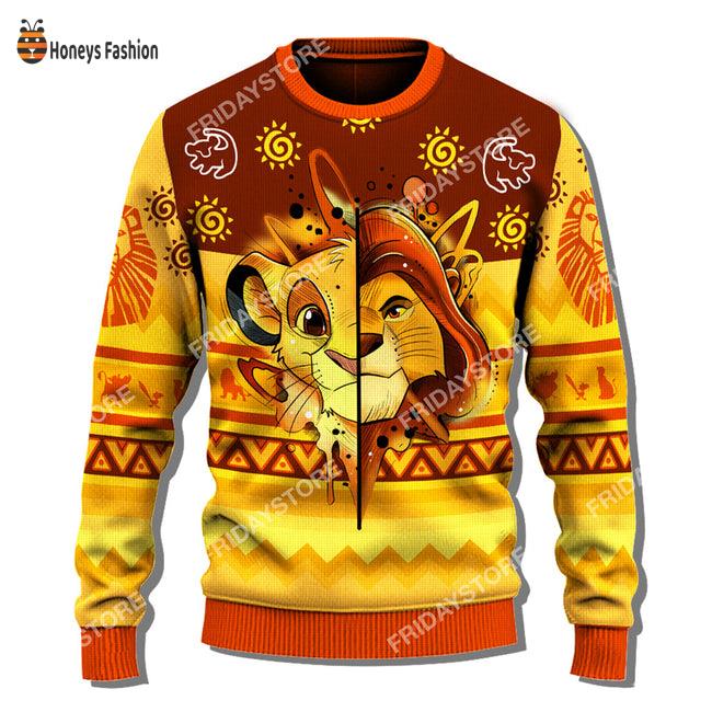 Lion King Half Lion Simba Ugly Christmas Sweater