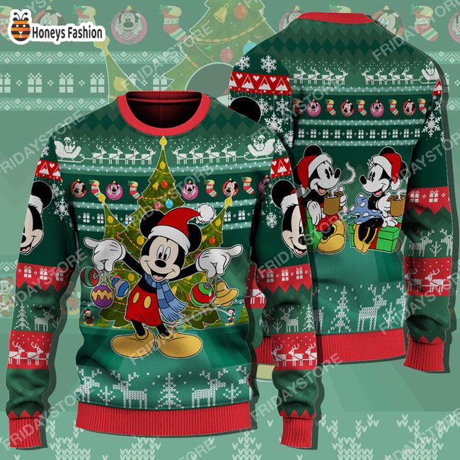 Mickey Mouse Disney Christmas Tree Pattern Ugly Christmas Sweater