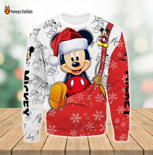 Mickey Mouse Disney Satan Hat Red Ugly Christmas Sweater