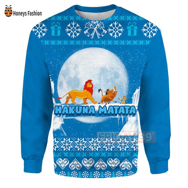 Lion King Hakuna Matata Snowflake Hoodie T-shirt