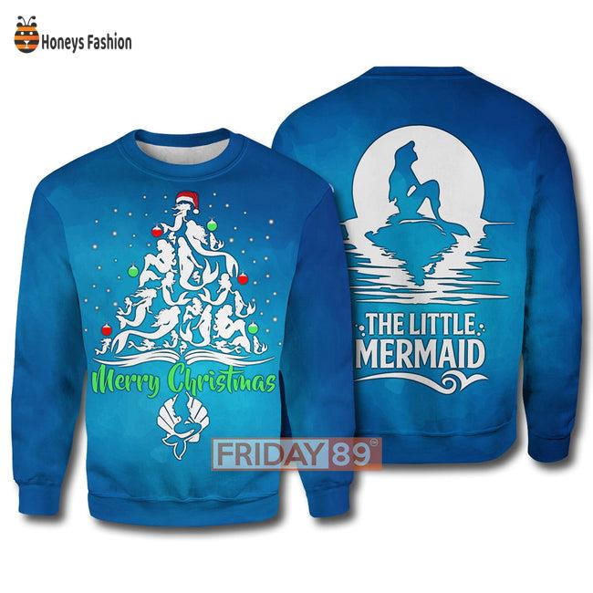 Mermaid Merry Christmas Hoodie T-shirt