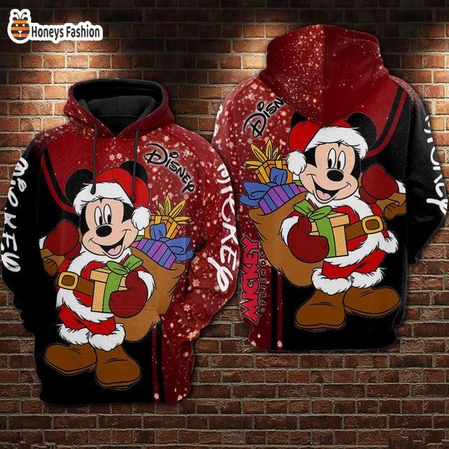 Mickey Mouse Disney Santa Skin Hoodie T-shirt