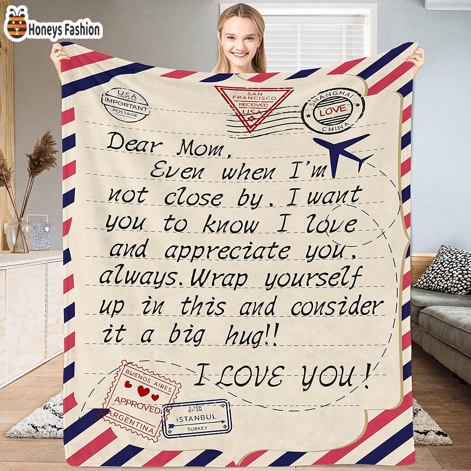 Dear Mom Sanfrancisco Received USA Blanket