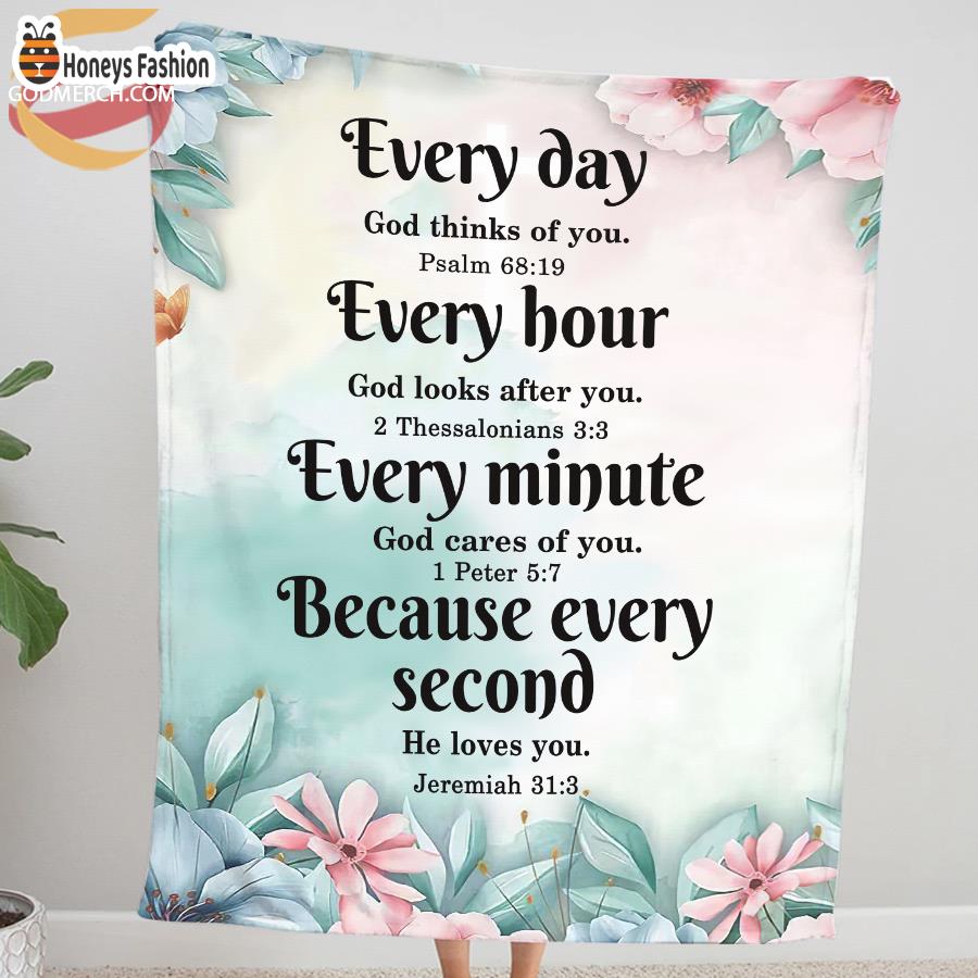 Every day Every hours Every Minute Because Every Second Blanket