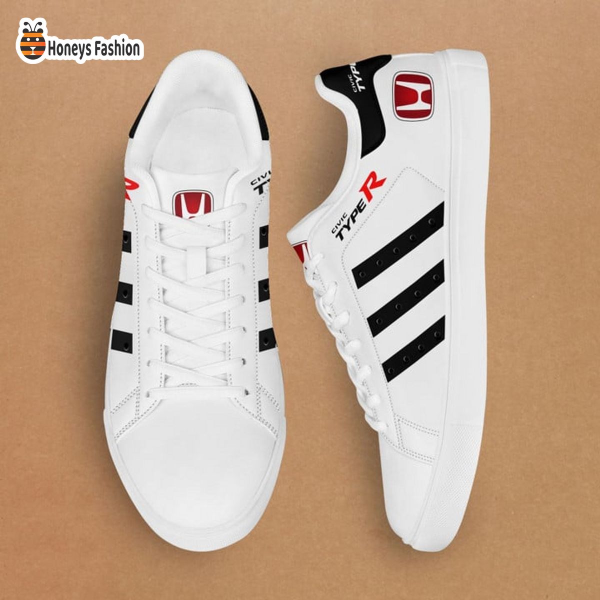 Honda Civic Type R White Stan Smith Low Top Shoes