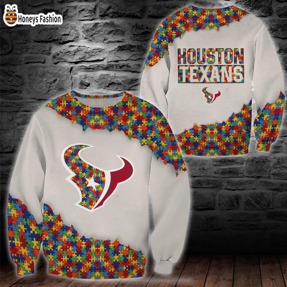 Houston Texans NFL Autism 3d Hoodie Tshirt