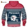 Houston Texans Reindeer Snowflake Christmas 3D Hoodie