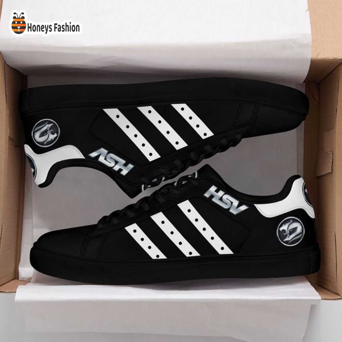 HSV Holden Special Vehicles Black Stan Smith Low Top Shoes
