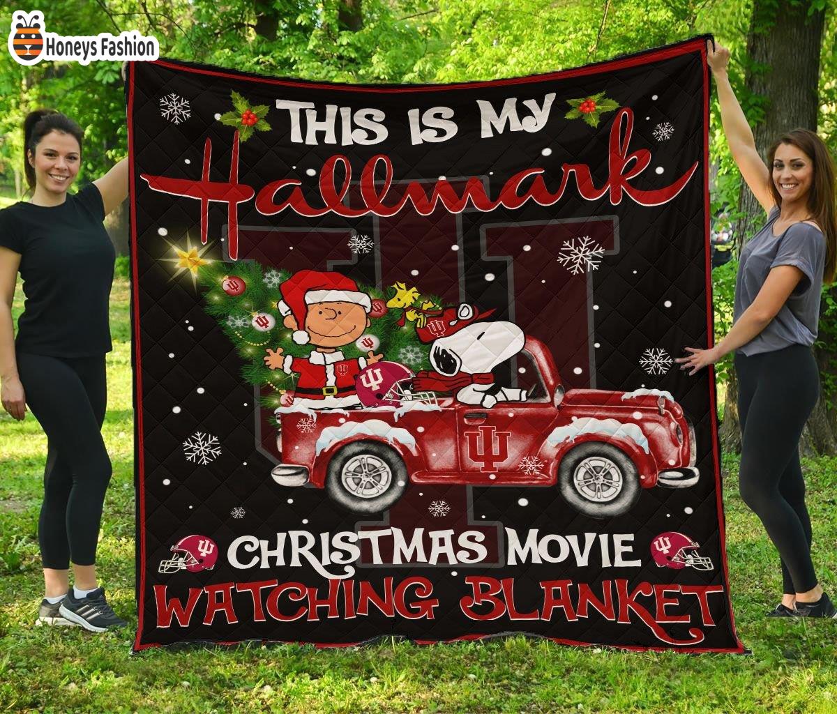 Indiana Hoosiers This Is My Hallmark Christmas Movie Watching Blanket