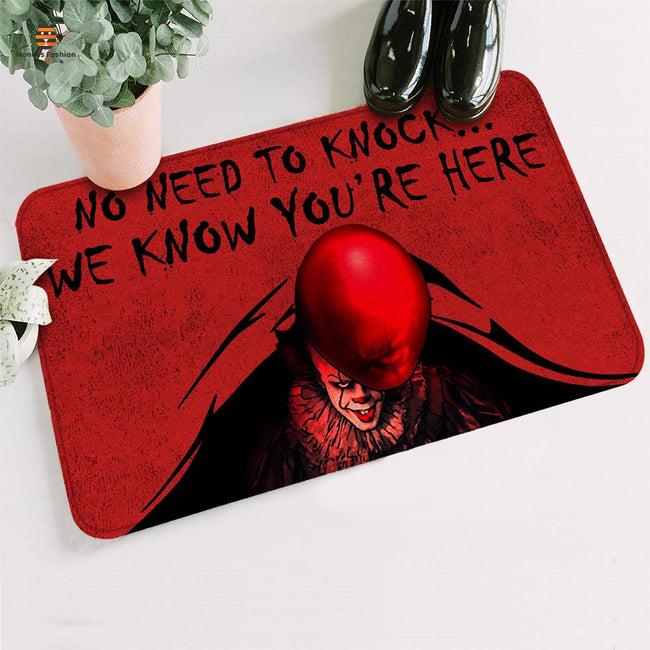 IT Horror Movies No Need To Knock We Know You're Here Doormat
