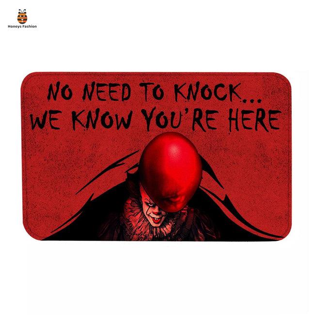 IT Horror Movies No Need To Knock We Know You’re Here Doormat