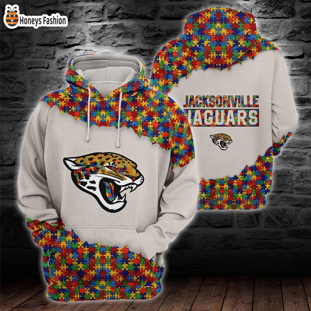 Jacksonville Jaguars NFL Autism 3d Hoodie Tshirt