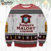 Jeppson’s Malört Liqueur Logo Snowflake Ugly Christmas Sweater 