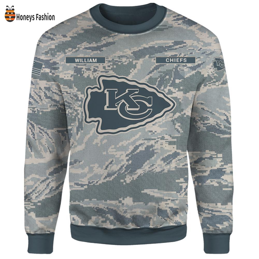 Kansas City Chiefs U.S Air Force ABU Camouflage Personalized T-Shirt Hoodie