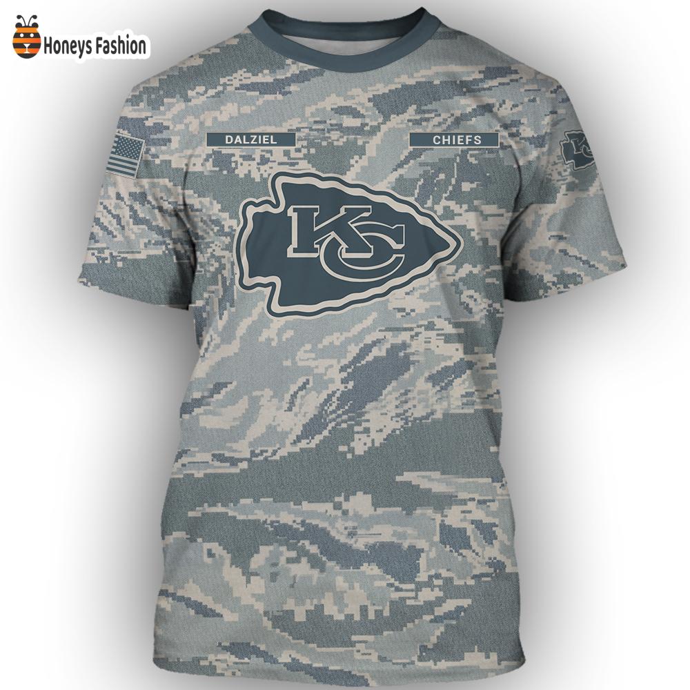 Kansas City Chiefs U.S Air Force ABU Camouflage Personalized T-Shirt Hoodie