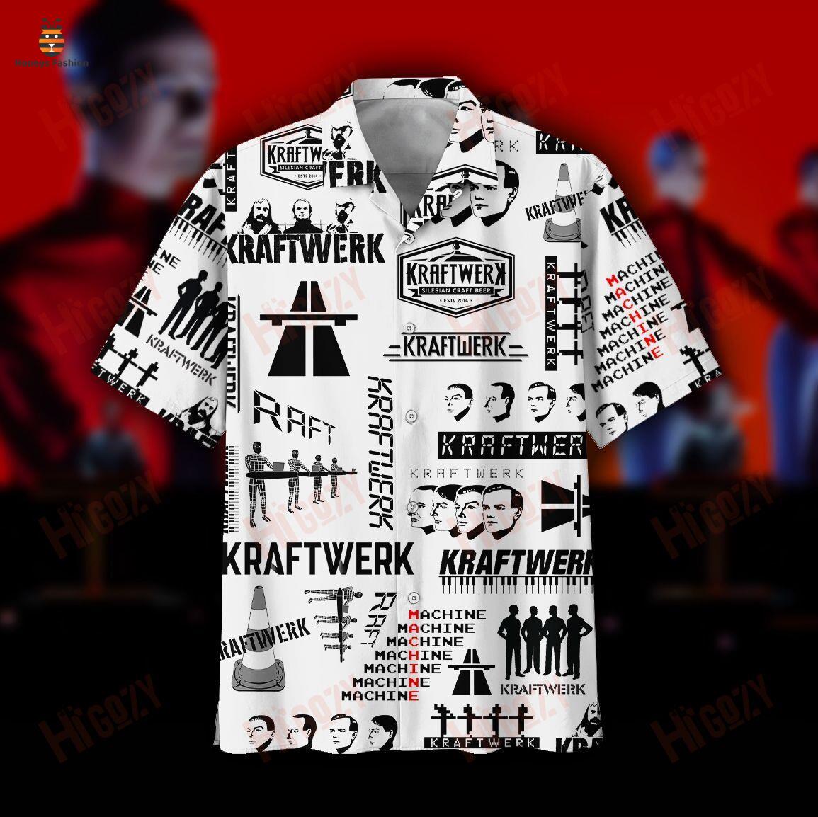 Kraftwerk Black And White Hawaiian Shirt