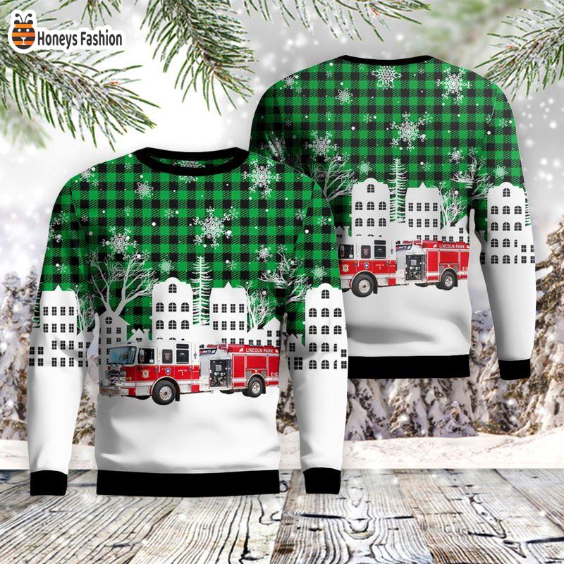 Lincoln Park Fire Department New Jersey Ugly Sweater