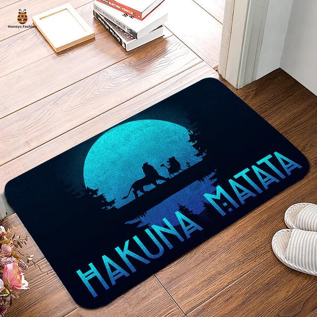 Lion King Hakuna Matata Full Moon Blue Doormat