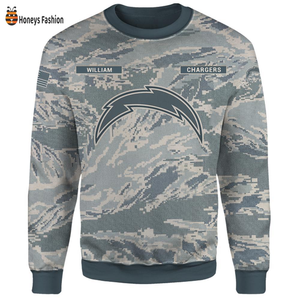 Los Angeles Chargers U.S Air Force ABU Camouflage Personalized T-Shirt Hoodie