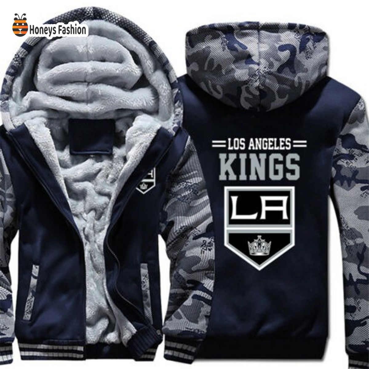 Los Angeles Kings NHL 3D Fleece Hoodie