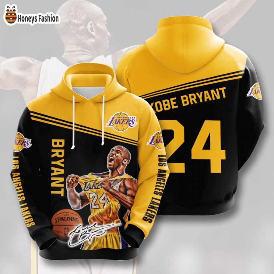 Los Angeles Lakers Kobe Bryant Black NBA 3D Hoodie