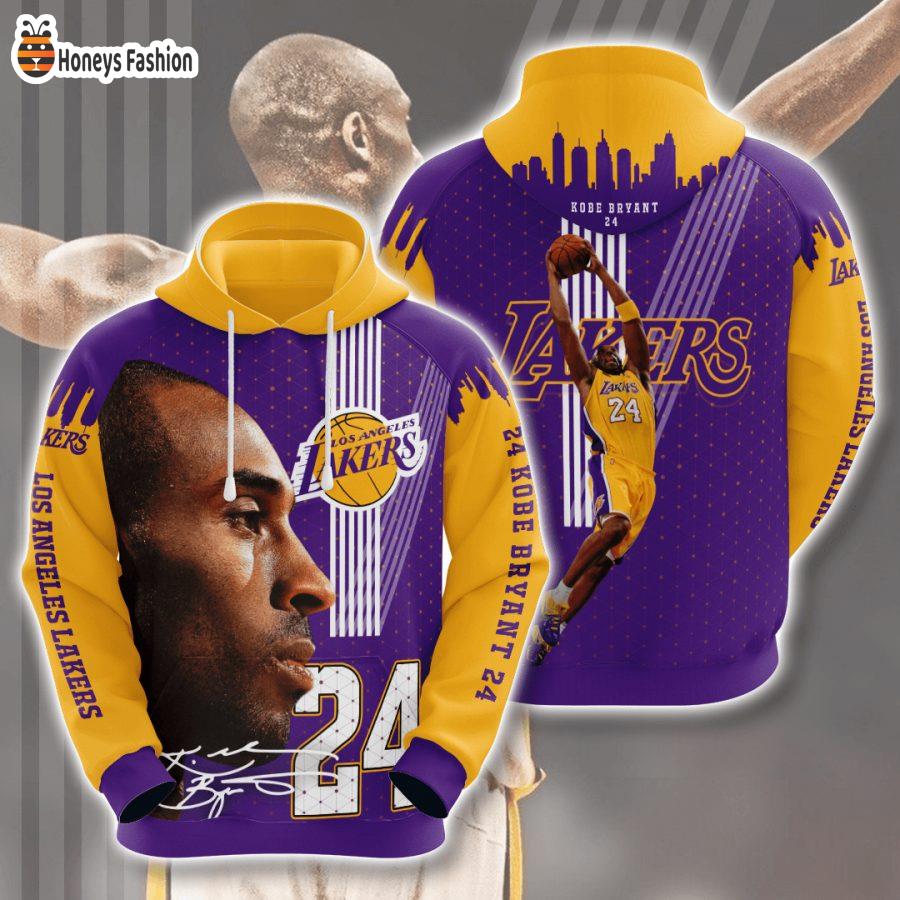 Los Angeles Lakers Kobe Bryant Purple NBA 3D Hoodie