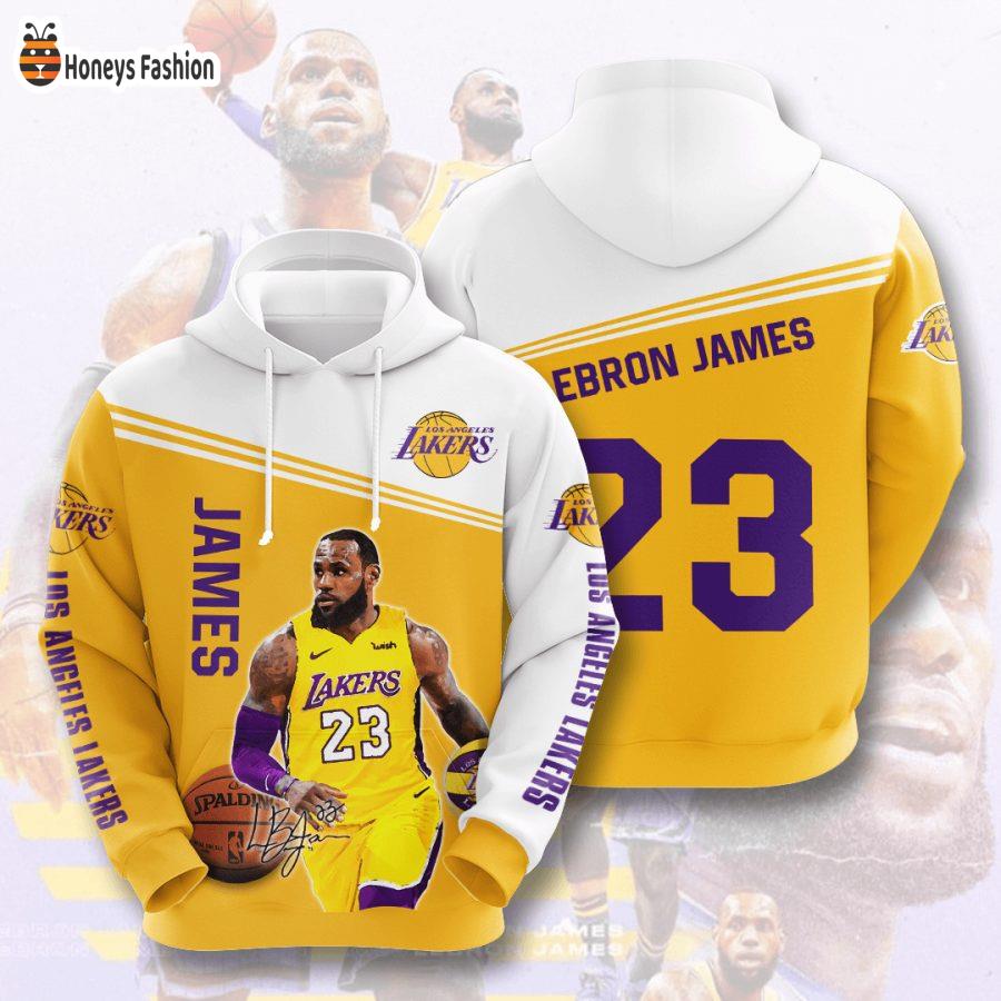 Los Angeles Lakers LeBron James NBA 3D Hoodie
