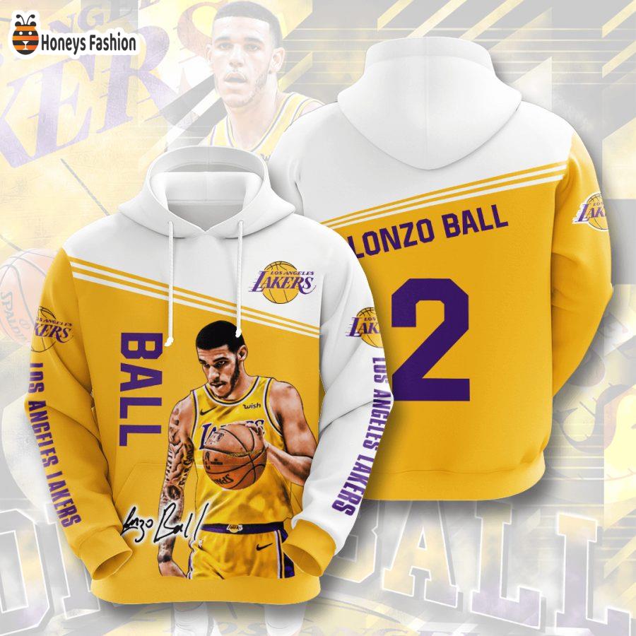 Los Angeles Lakers Lonzo Ball NBA 3D Hoodie