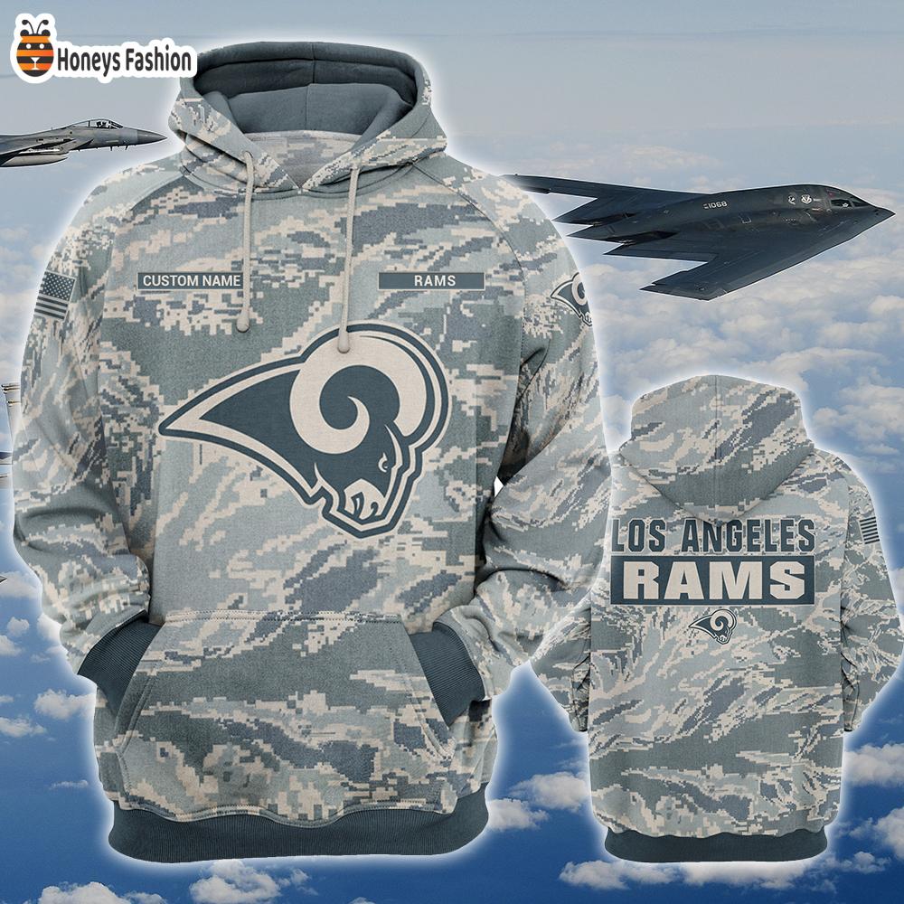 Los Angeles Rams U.S Air Force ABU Camouflage Personalized T-Shirt Hoodie